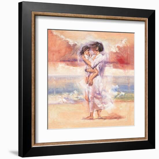 Affectionate Embrace-Talantbek Chekirov-Framed Art Print