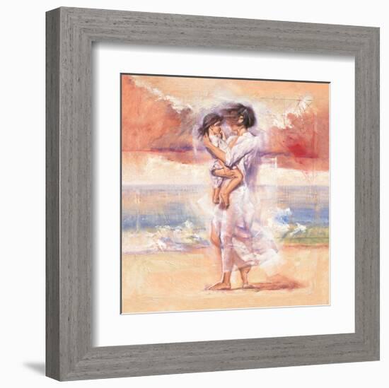 Affectionate Embrace-Talantbek Chekirov-Framed Art Print