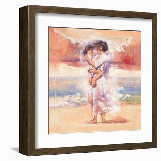 Affectionate Embrace-Talantbek Chekirov-Framed Art Print