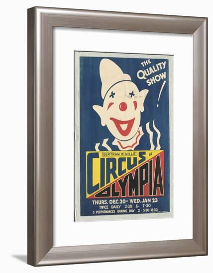 Affiche Bertram W.Mill's circus at Olympia-null-Framed Giclee Print