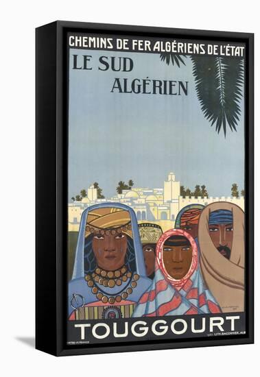 Affiche de Louis Fernez Le Sud algérien-null-Framed Premier Image Canvas