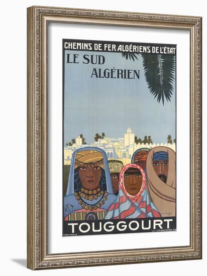 Affiche de Louis Fernez Le Sud algérien-null-Framed Giclee Print