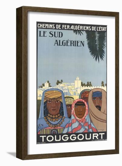 Affiche de Louis Fernez Le Sud algérien-null-Framed Giclee Print