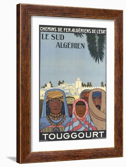 Affiche de Louis Fernez Le Sud algérien-null-Framed Giclee Print