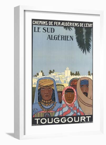 Affiche de Louis Fernez Le Sud algérien-null-Framed Giclee Print