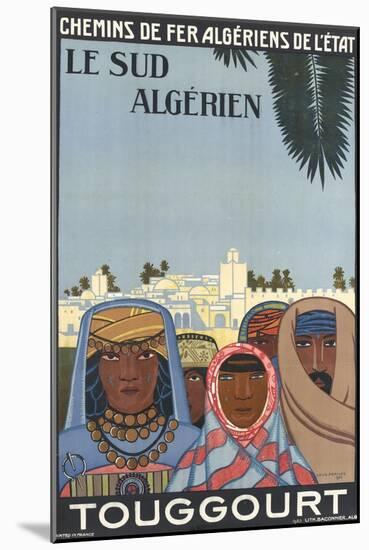 Affiche de Louis Fernez Le Sud algérien-null-Mounted Giclee Print