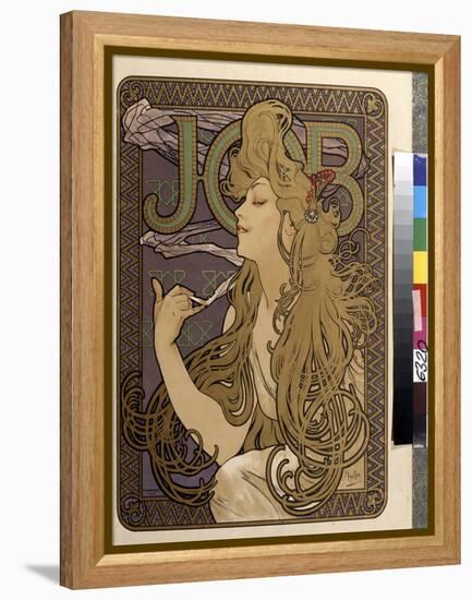 Affiche De Publicite Pour Le Papier De Soie  Job . Oeuvre De Alfons Maria Mucha (Alphonse Marie Muc-Alphonse Marie Mucha-Framed Premier Image Canvas