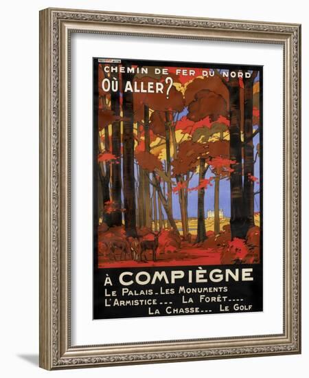 Affiche du Chemin de fer du Nord-null-Framed Giclee Print