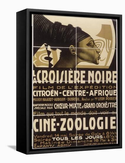Affiche : La croisière noire, film de l'exposition Citroën-Centre-Afrique-null-Framed Premier Image Canvas