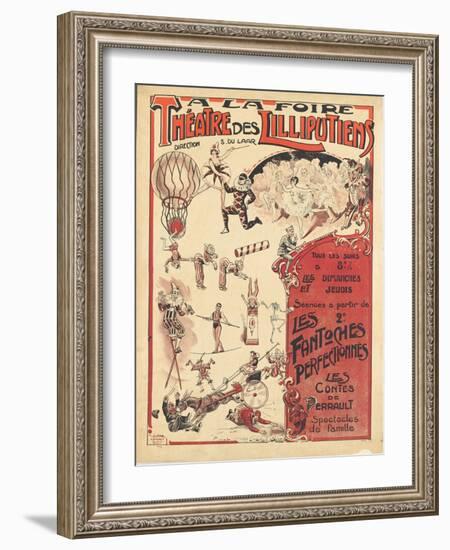 Affiche  la foire théâtre des Lilliputiens-null-Framed Giclee Print