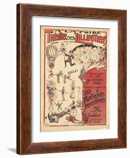 Affiche  la foire théâtre des Lilliputiens-null-Framed Giclee Print