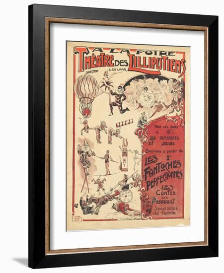 Affiche  la foire théâtre des Lilliputiens-null-Framed Giclee Print