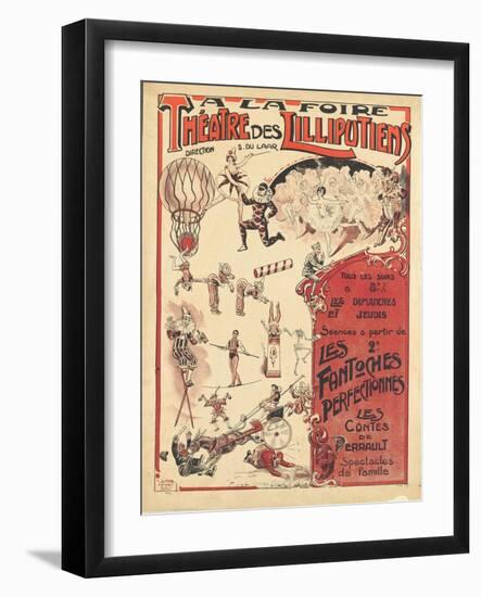 Affiche  la foire théâtre des Lilliputiens-null-Framed Giclee Print