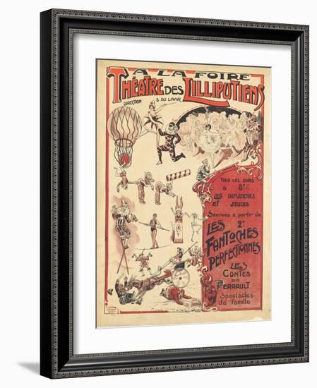 Affiche  la foire théâtre des Lilliputiens-null-Framed Giclee Print