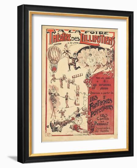 Affiche  la foire théâtre des Lilliputiens-null-Framed Giclee Print