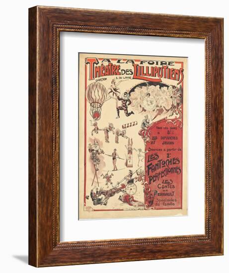 Affiche  la foire théâtre des Lilliputiens-null-Framed Giclee Print