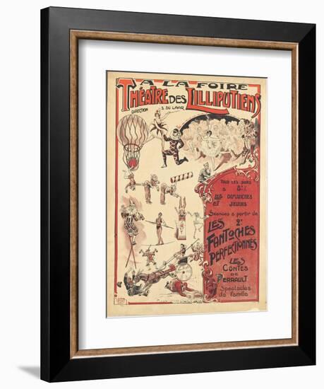 Affiche  la foire théâtre des Lilliputiens-null-Framed Giclee Print