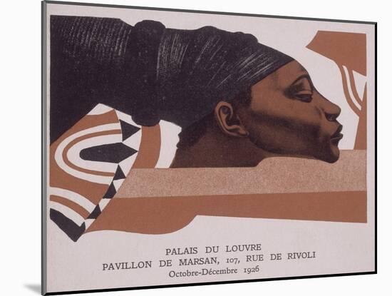 Affiche pour l'exposition la Croisière Noire au Louvre octobre-décembre 1926-null-Mounted Giclee Print