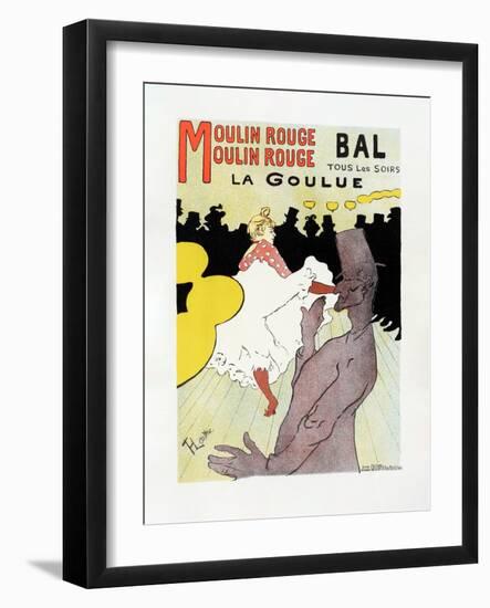 Affiche Pour Le Moulin Rouge La Goulue (1898-TOULOUSE LAUTREC-Framed Giclee Print