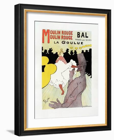 Affiche Pour Le Moulin Rouge La Goulue (1898-TOULOUSE LAUTREC-Framed Giclee Print