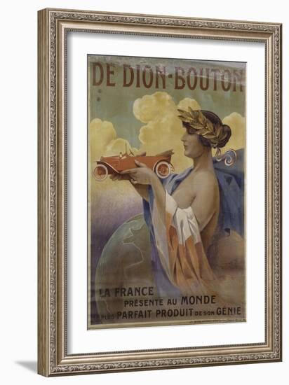 Affiche pour les automobiles De Dion-Bouton (imprimeur: les Editions nationales, Paris)-Louis Lessieux-Framed Giclee Print