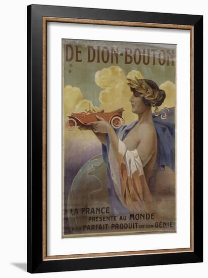 Affiche pour les automobiles De Dion-Bouton (imprimeur: les Editions nationales, Paris)-Louis Lessieux-Framed Giclee Print