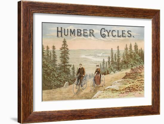 Affiche publicitaire de la maison Humber Cycles-null-Framed Giclee Print