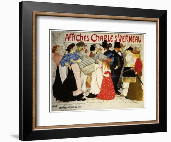 Affiches Charles Verneau-La Rue-Théophile Alexandre Steinlen-Framed Premium Giclee Print