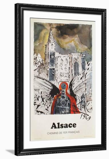 Affiches SNCF: Alsace-Salvador Dalí-Framed Premium Edition