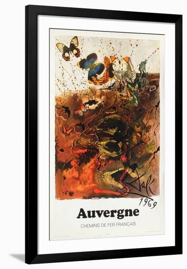 Affiches SNCF: Auvergne-Salvador Dalí-Framed Premium Edition