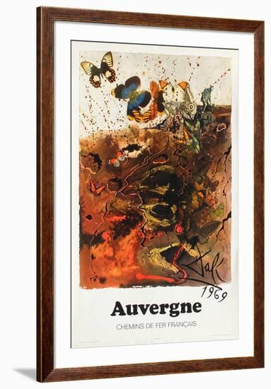 Affiches SNCF: Auvergne-Salvador Dalí-Framed Premium Edition