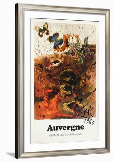 Affiches SNCF: Auvergne-Salvador Dalí-Framed Premium Edition