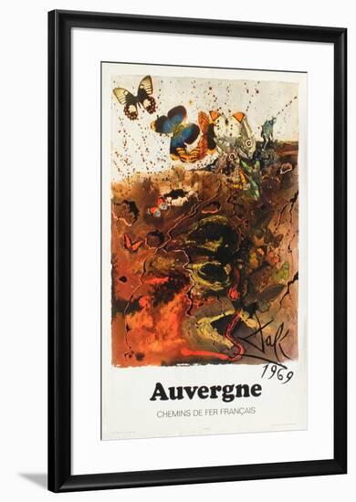 Affiches SNCF: Auvergne-Salvador Dalí-Framed Premium Edition