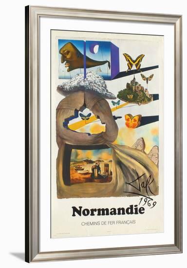 Affiches SNCF: Normandie-Salvador Dalí-Framed Premium Edition