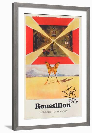 Affiches SNCF: Roussillon-Salvador Dalí-Framed Premium Edition