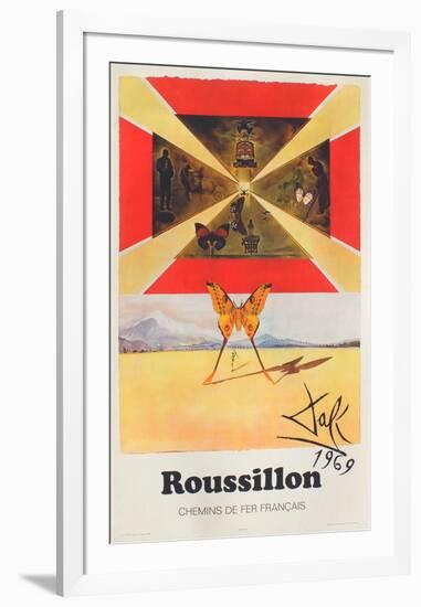 Affiches SNCF: Roussillon-Salvador Dalí-Framed Premium Edition