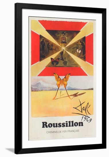 Affiches SNCF: Roussillon-Salvador Dalí-Framed Premium Edition