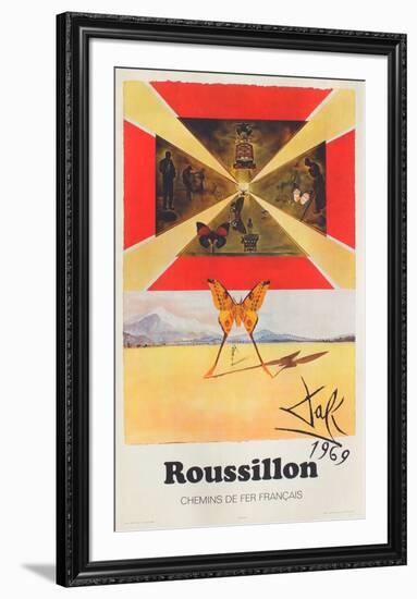 Affiches SNCF: Roussillon-Salvador Dalí-Framed Premium Edition