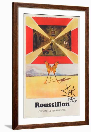 Affiches SNCF: Roussillon-Salvador Dalí-Framed Premium Edition