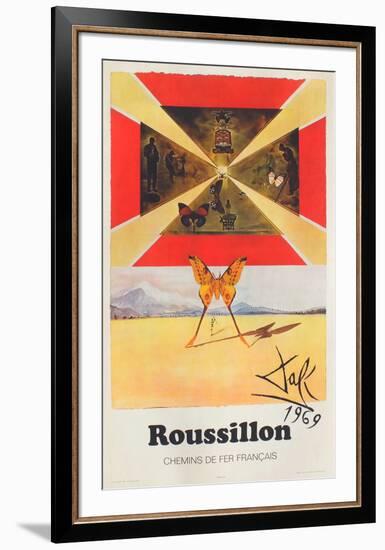 Affiches SNCF: Roussillon-Salvador Dalí-Framed Premium Edition