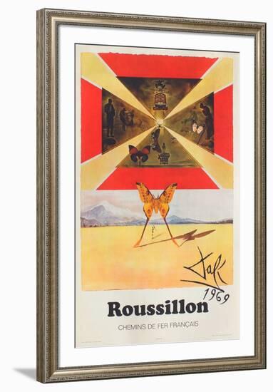 Affiches SNCF: Roussillon-Salvador Dalí-Framed Premium Edition