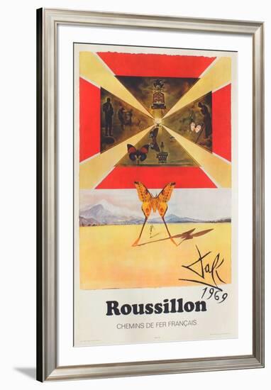 Affiches SNCF: Roussillon-Salvador Dalí-Framed Premium Edition