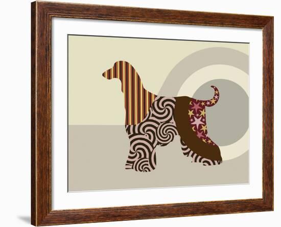 Afghan Hound Dog-Adefioye Lanre-Framed Giclee Print