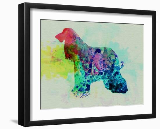 Afghan Hound Watercolor-NaxArt-Framed Art Print