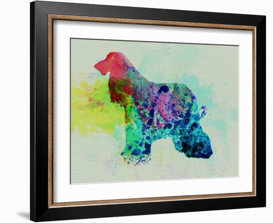 Afghan Hound Watercolor-NaxArt-Framed Art Print