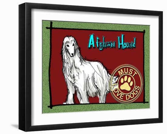 Afghan Hound-Cathy Cute-Framed Giclee Print