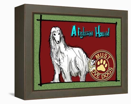 Afghan Hound-Cathy Cute-Framed Premier Image Canvas