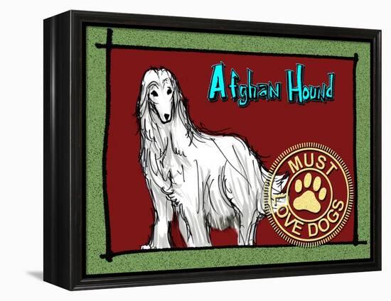 Afghan Hound-Cathy Cute-Framed Premier Image Canvas