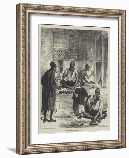 Afghan Sketches, a Kabob Shop at Cabul-Charles Robinson-Framed Giclee Print