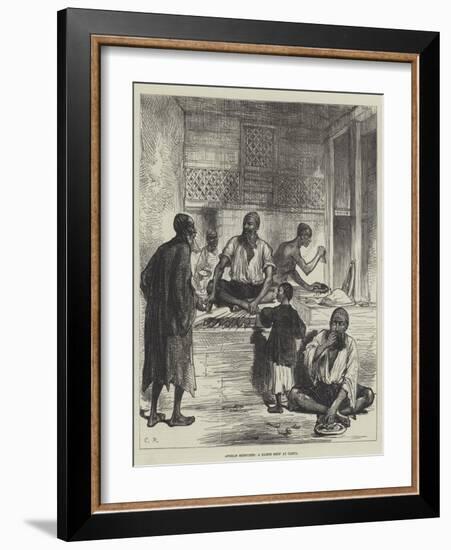 Afghan Sketches, a Kabob Shop at Cabul-Charles Robinson-Framed Giclee Print